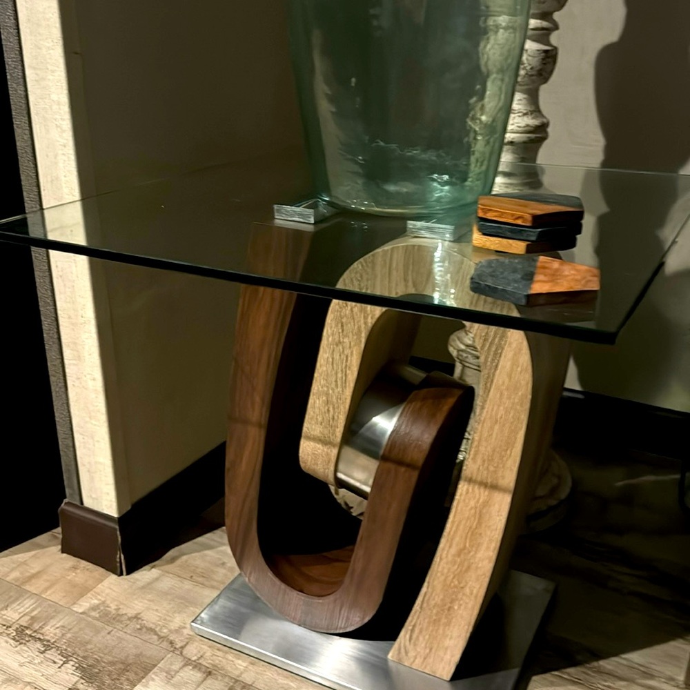 Britney end tables 2 from the room place glass top
